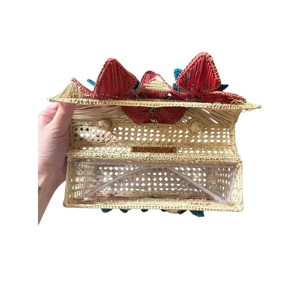 MERCEDES SALAZAR Sol Woven Handle Bag
